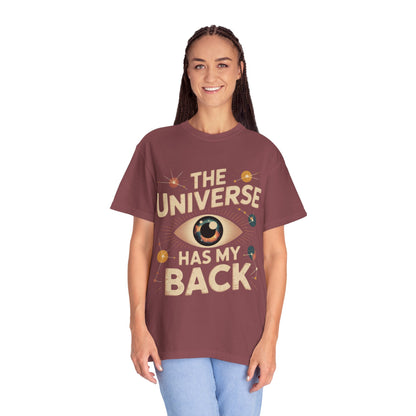 The Universe Has My Back Tee – Cosmic Eye Spiritual Comfort Colors T-Shirt