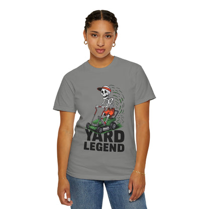 Yard Legend Skeleton Tee – Funny Lawn Mowing Comfort Colors T-Shirt