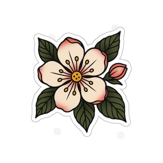 Traditional Blossom Tattoo Sticker