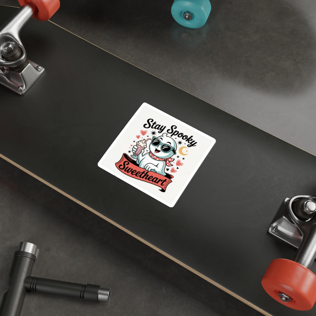 Stay Spooky Sweetheart Sticker – Die-Cut Vinyl Sticker