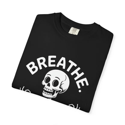 Breathe Skeleton Yoga Tee – Meditating Bones Shirt
