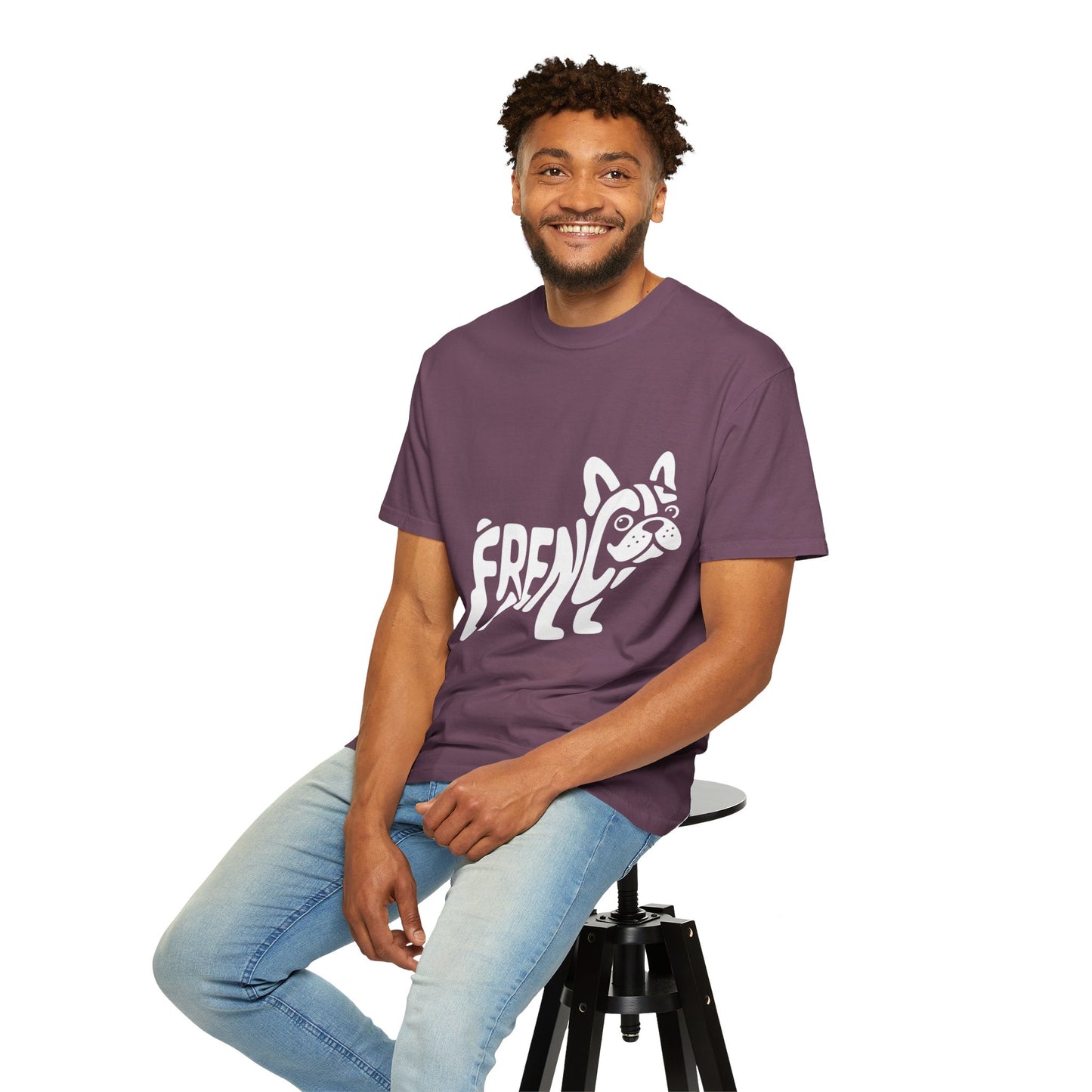 Frenchie Silhouette Tee – Bold French Bulldog Graphic Shirt