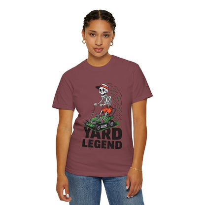 Yard Legend Skeleton Tee – Funny Lawn Mowing Comfort Colors T-Shirt