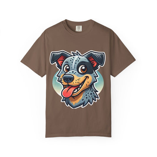 Comfort Colors Unisex Garment-Dyed T-Shirt | Hand-Drawn Blue Heeler (Australian Cattle Dog) Graphic Tee