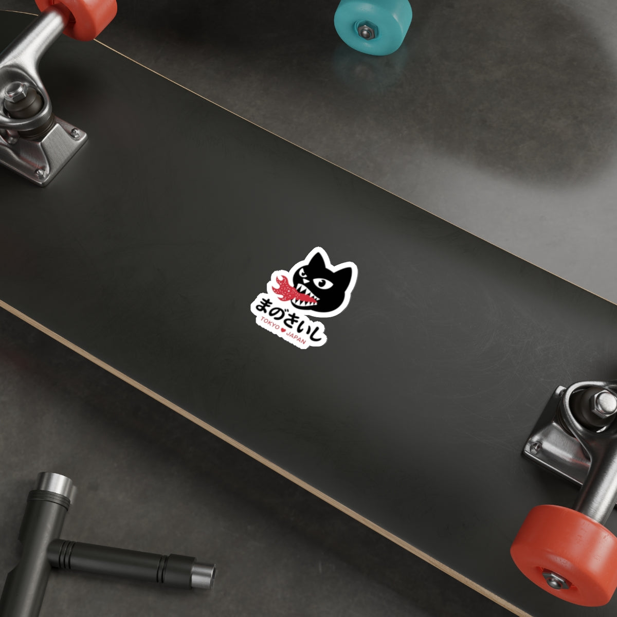 Tokyo Fire Cat Sticker – Die-Cut Vinyl Sticker