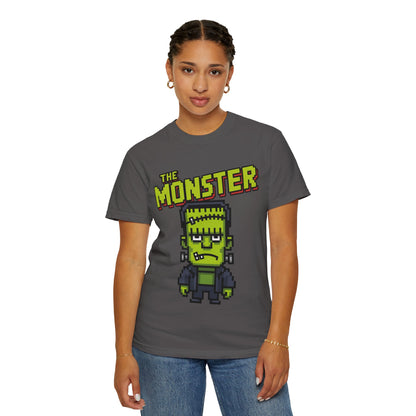 The Monster Pixel Art Tee – Retro Frankenstein Gaming Shirt