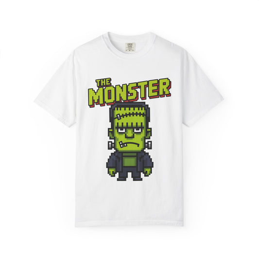 The Monster Pixel Art Tee – Retro Frankenstein Gaming Shirt