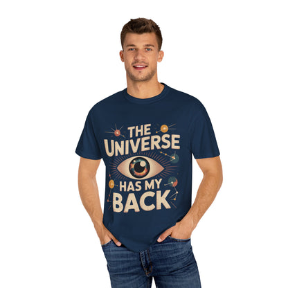 The Universe Has My Back Tee – Cosmic Eye Spiritual Comfort Colors T-Shirt