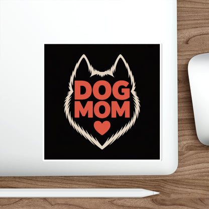 Dog Mom Heart Sticker – Die-Cut Vinyl Sticker