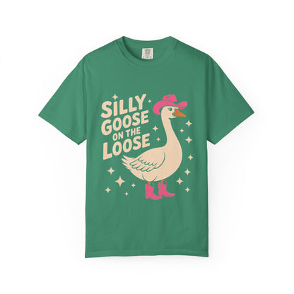 Silly Goose on the Loose Tee – Funny Cowboy Comfort Colors T-Shirt