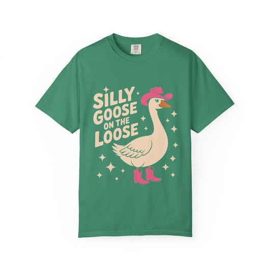 Silly Goose on the Loose Tee – Funny Cowboy Comfort Colors T-Shirt