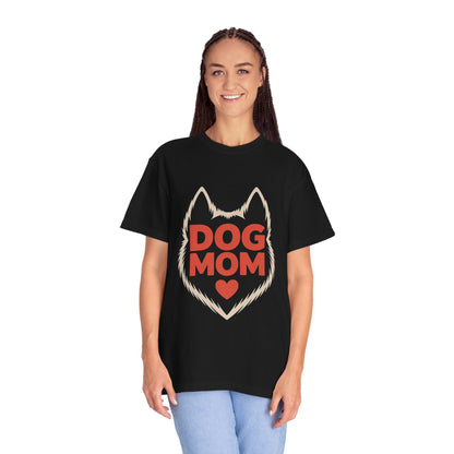Dog Mom Heart Tee – Minimal Pet Parent Shirt