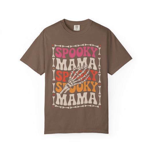 Spooky Mama Tee – Retro Halloween Skeleton Shirt
