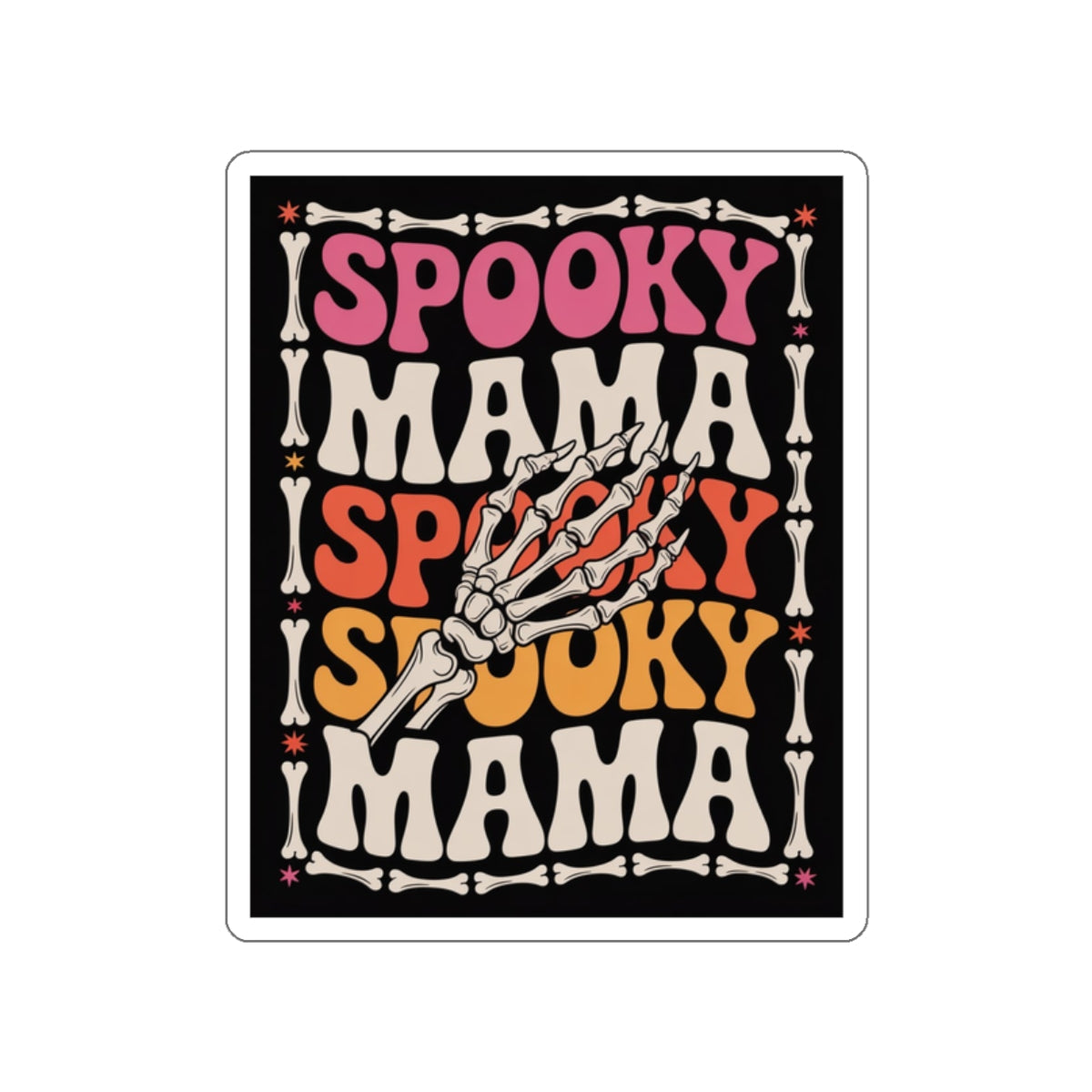 Spooky Mama Sticker – Die-Cut Vinyl Sticker