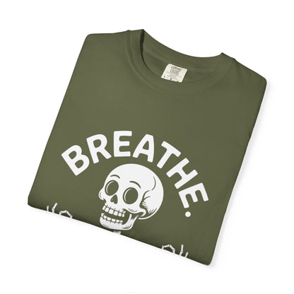 Breathe Skeleton Yoga Tee – Meditating Bones Shirt