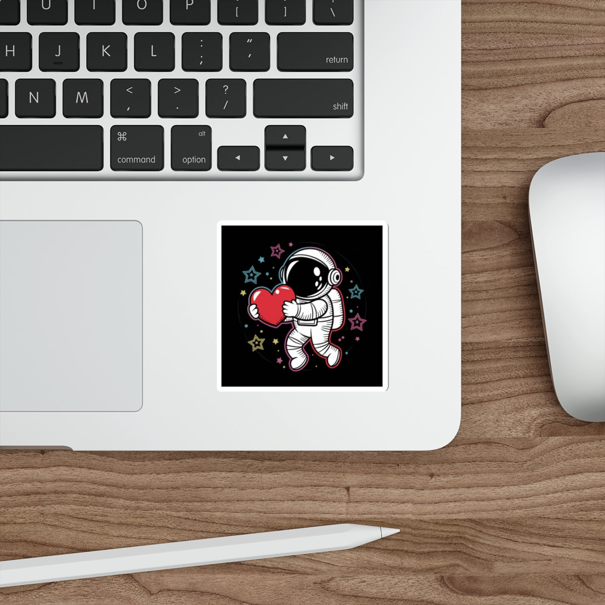 Space Love Astronaut Sticker – Die-Cut Vinyl Sticker