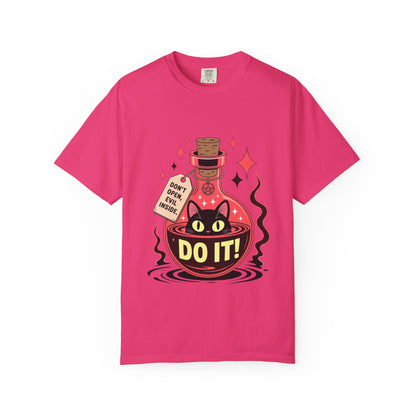 Evil Cat Potion Tee – Gothic Bottle Familiar Comfort Colors T-Shirt