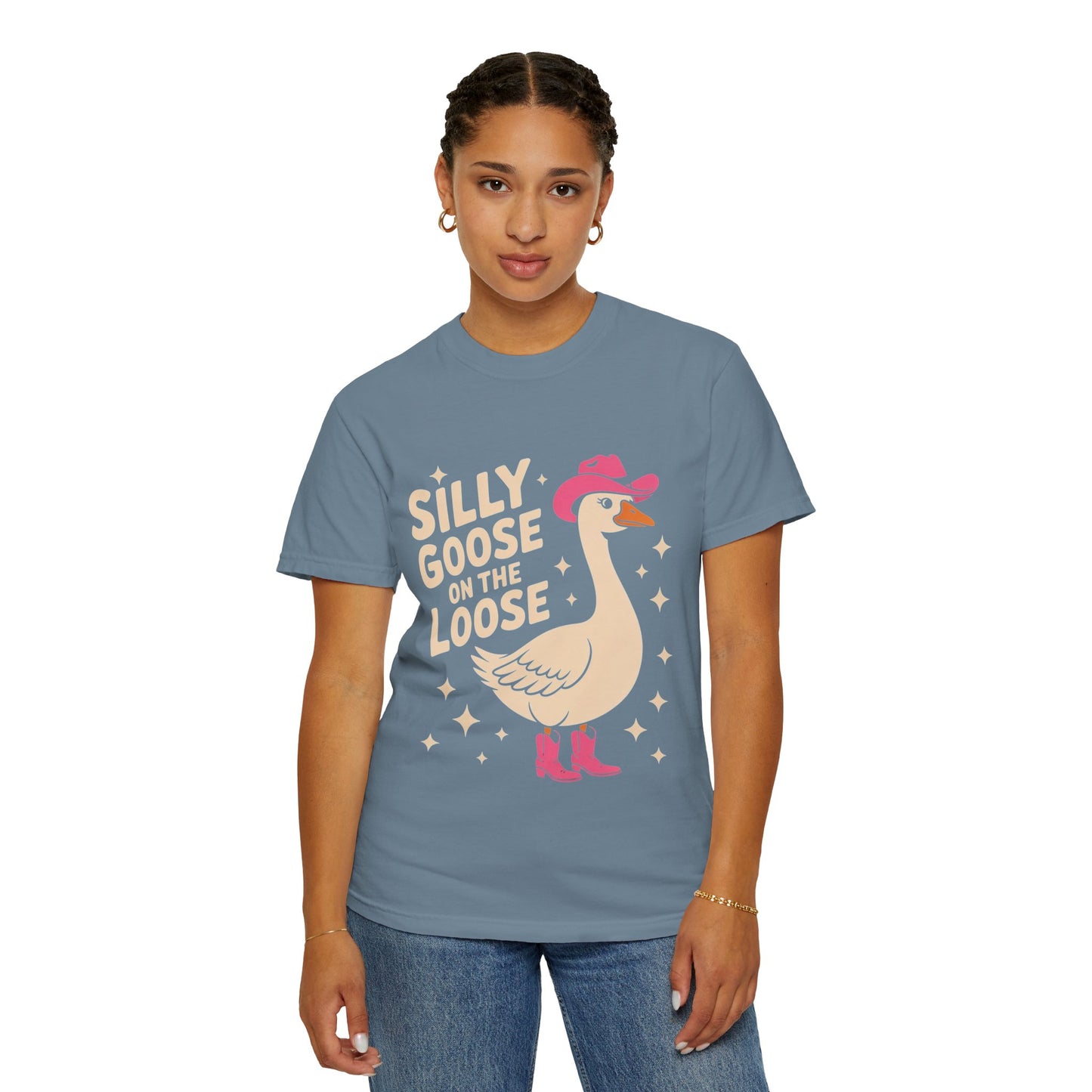 Silly Goose on the Loose Tee – Funny Cowboy Comfort Colors T-Shirt