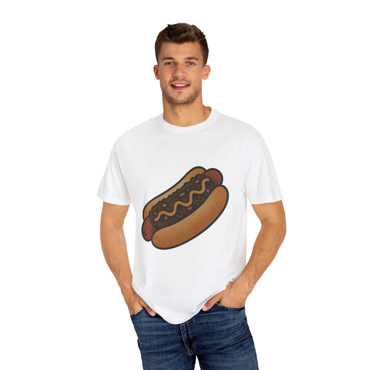 Chili Dog Tattoo Tee – Comfort Colors Unisex Garment-Dyed T-Shirt