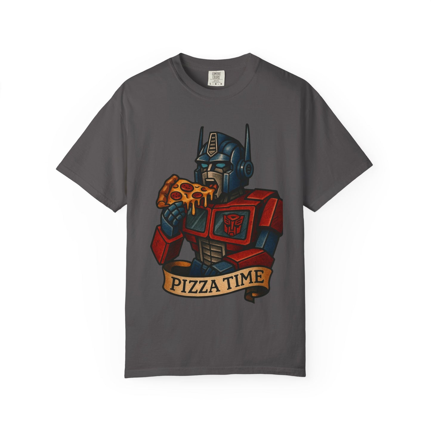 Pizza Time Bot Tee – Comfort Colors Unisex Garment-Dyed T-Shirt
