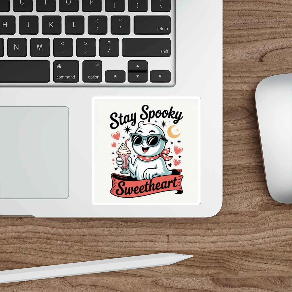 Stay Spooky Sweetheart Sticker – Die-Cut Vinyl Sticker