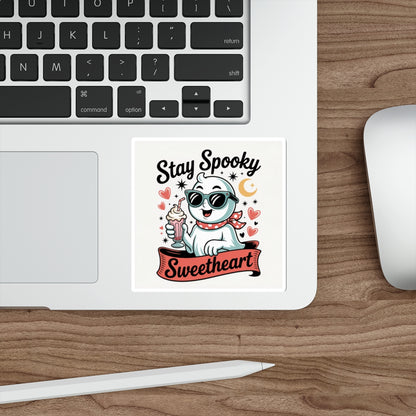 Stay Spooky Sweetheart Sticker – Die-Cut Vinyl Sticker