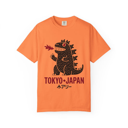 Tokyo Kaiju Tee – Cute Fire-Breathing Monster Graphic Shirt