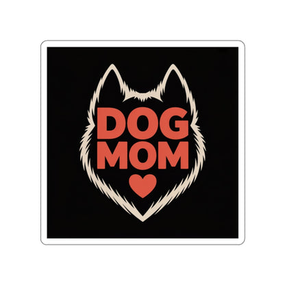 Dog Mom Heart Sticker – Die-Cut Vinyl Sticker
