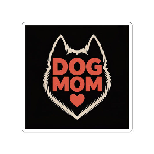 Dog Mom Heart Sticker – Die-Cut Vinyl Sticker