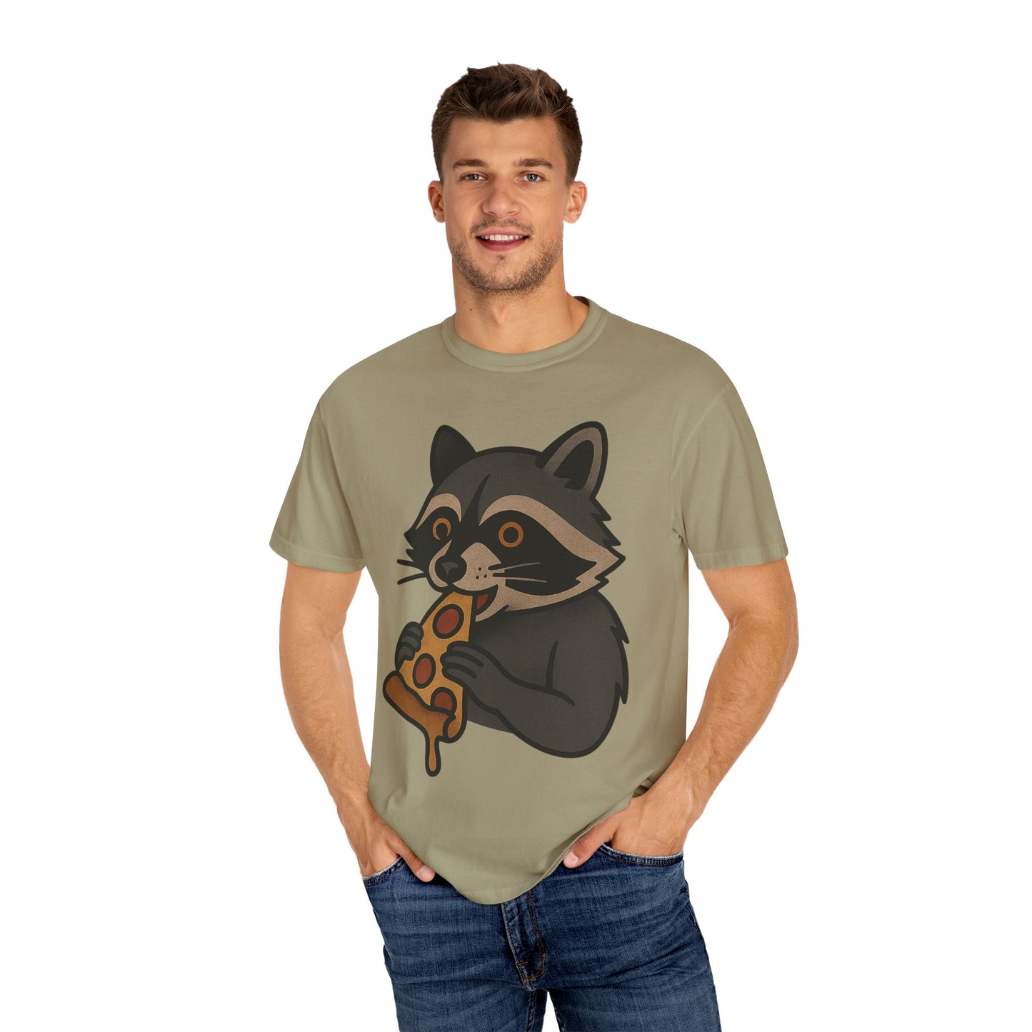 Pizza Bandit Raccoon Tee – Comfort Colors Unisex Garment-Dyed T-Shirt