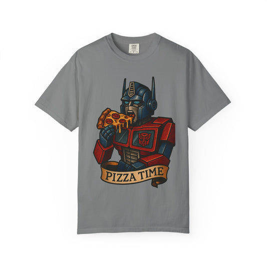 Pizza Time Bot Tee – Comfort Colors Unisex Garment-Dyed T-Shirt