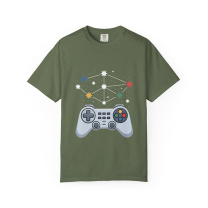 Game Galaxy Tee – Cosmic Gaming Controller Comfort Colors T-Shirt