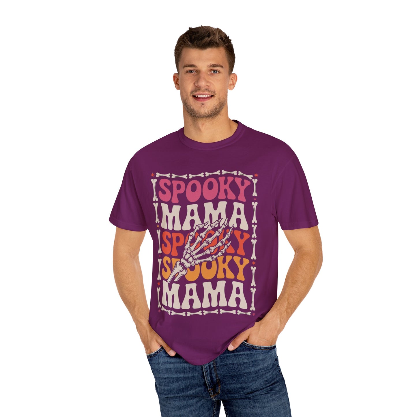 Spooky Mama Tee – Retro Halloween Skeleton Shirt
