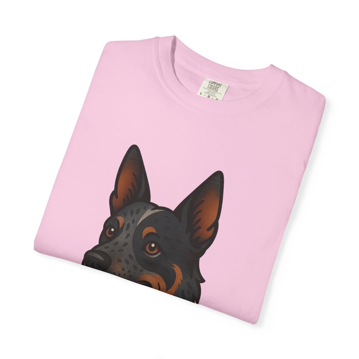 Australian Cattle Dog Floral Tattoo Tee – Comfort Colors Unisex Garment-Dyed T-Shirt