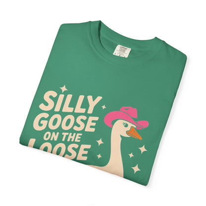 Silly Goose on the Loose Tee – Funny Cowboy Comfort Colors T-Shirt