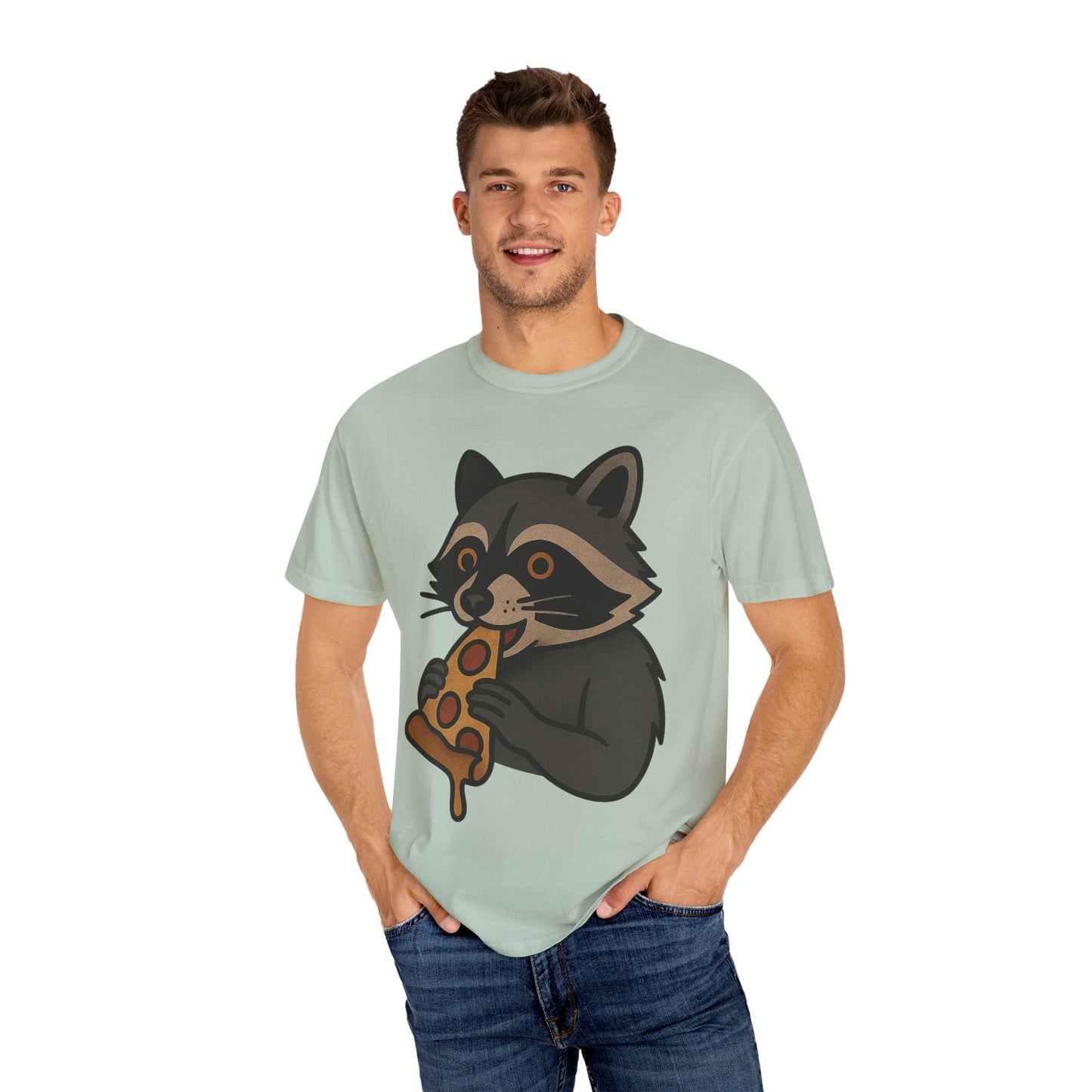 Pizza Bandit Raccoon Tee – Comfort Colors Unisex Garment-Dyed T-Shirt