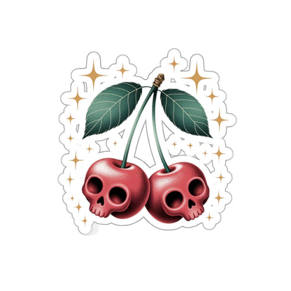 Cherry Skulls Sticker – Die-Cut Vinyl Sticker