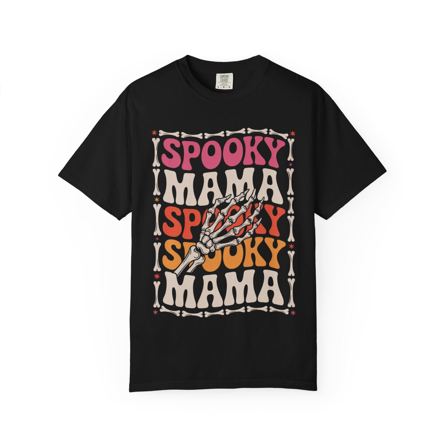Spooky Mama Tee – Retro Halloween Skeleton Shirt
