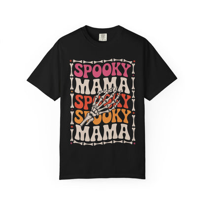 Spooky Mama Tee – Retro Halloween Skeleton Shirt