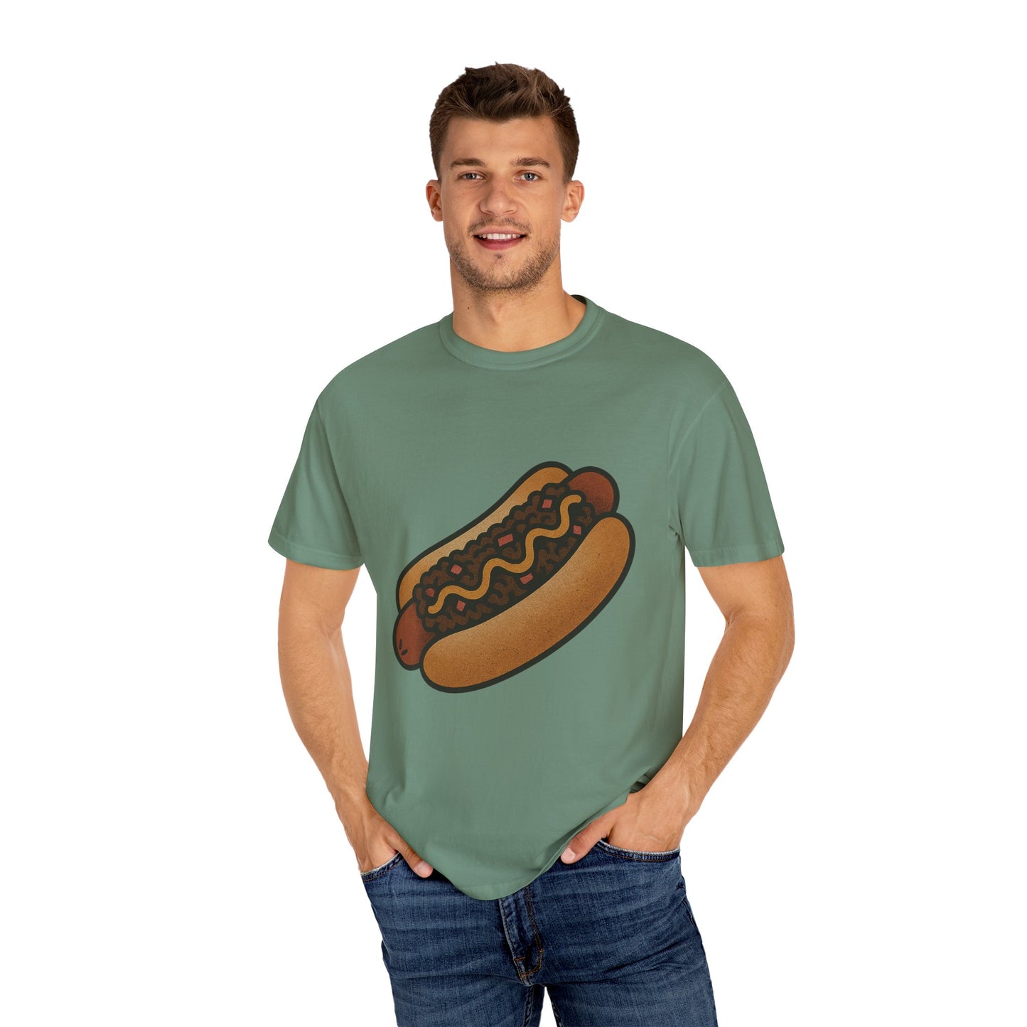 Chili Dog Tattoo Tee – Comfort Colors Unisex Garment-Dyed T-Shirt
