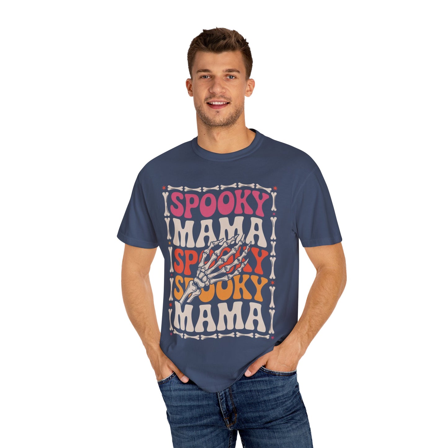 Spooky Mama Tee – Retro Halloween Skeleton Shirt