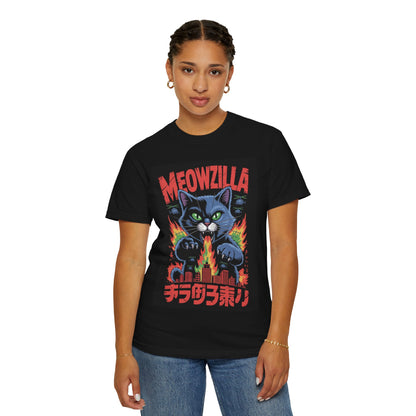 Meowzilla Tee – Retro Cat Kaiju Comfort Colors T-Shirt