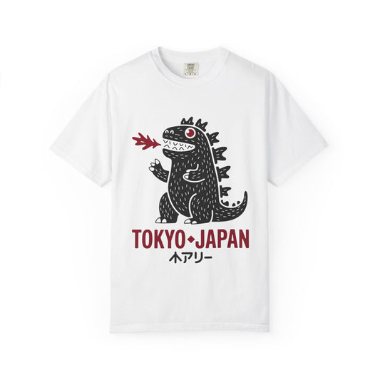 Tokyo Kaiju Tee – Cute Fire-Breathing Monster Graphic Shirt