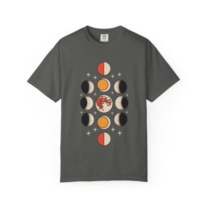 Lunar Phases Tee – Vintage Moon Cycle Graphic Shirt