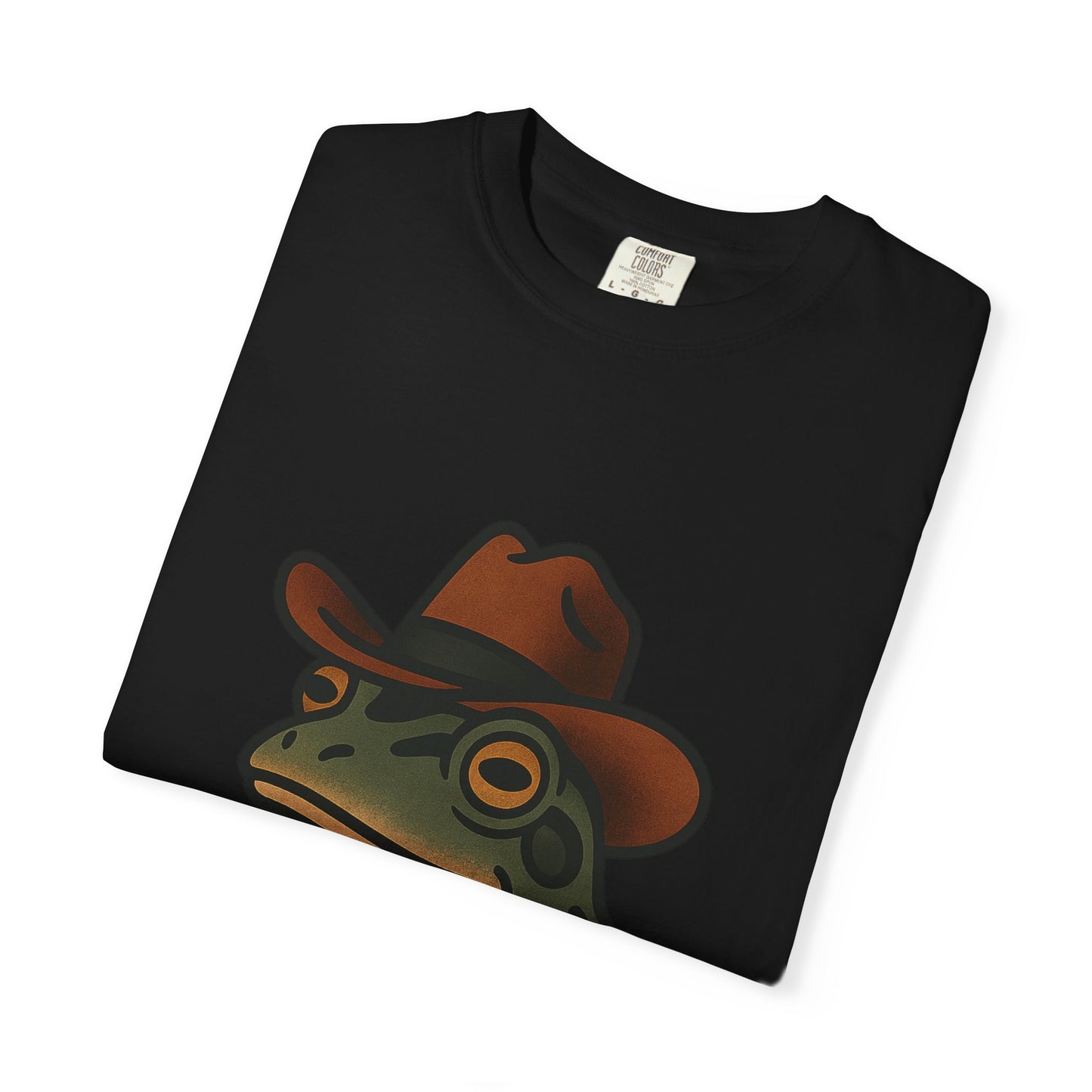 Cowboy Frog Tattoo Tee – Comfort Colors Unisex Garment-Dyed T-Shirt