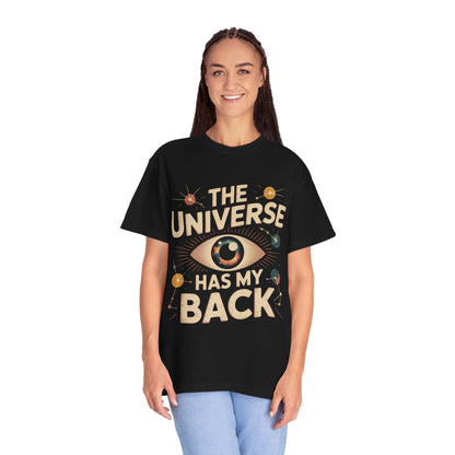 The Universe Has My Back Tee – Cosmic Eye Spiritual Comfort Colors T-Shirt
