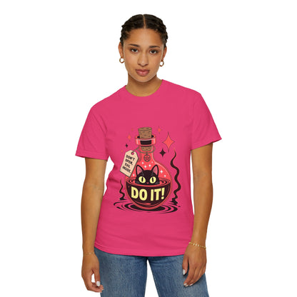 Evil Cat Potion Tee – Gothic Bottle Familiar Comfort Colors T-Shirt