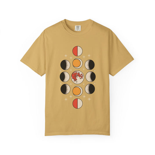 Lunar Phases Tee – Vintage Moon Cycle Graphic Shirt