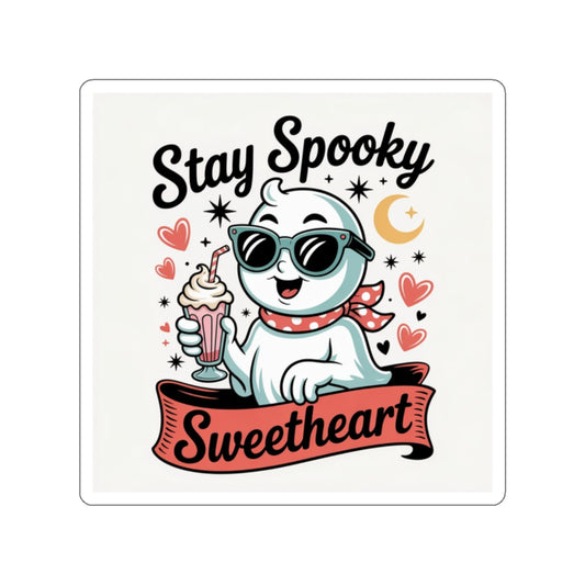 Stay Spooky Sweetheart Sticker – Die-Cut Vinyl Sticker
