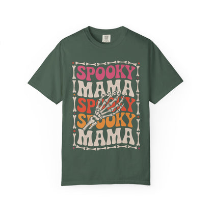 Spooky Mama Tee – Retro Halloween Skeleton Shirt